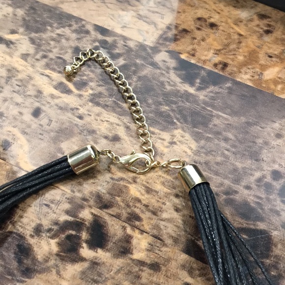 Black & Gold Statement Necklace & Earring Set - Picture 9 of 9